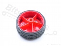 Wieltje voor 2mm as 30mm rood